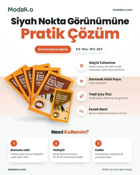 Modalco sosyal medya gönderisi: siyah nokta sorununa yönelik bakım ürünü önerisi